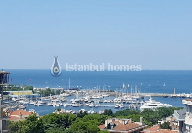 شقق دوبلكس 4+2 روف بإطلالة فريدة على المارينا في كاديكوي 4