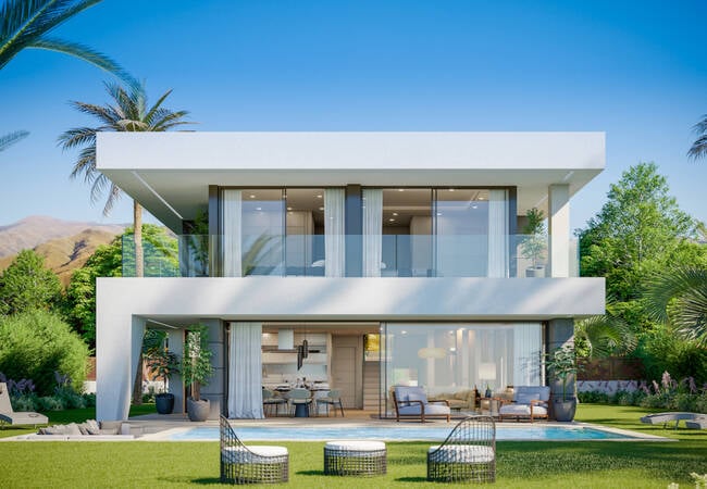 Sea View Villas with Elegant Design in Manilva Malaga 1