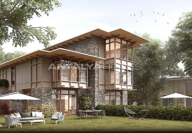 istanbul villas with arable lands and natural lagoon in beykoz