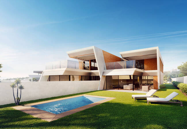 Avant Garde Design Townhouses with Private Complex Facilities in Mijas 1