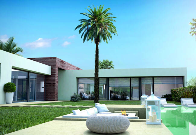 Marbella'da Modern Tasarıma Sahip Havuzlu 2 Katlı Villa 1