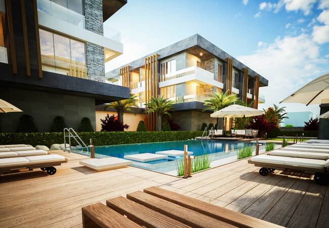 Luxurious Apartments with Outdoor Pool in Yalova Center