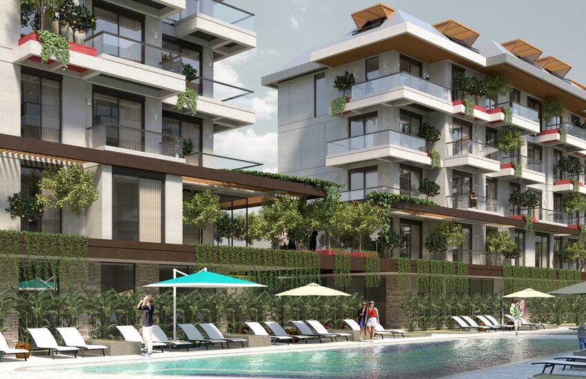 Luxurious Apartments in Alanya Intertwined Within Nature 1