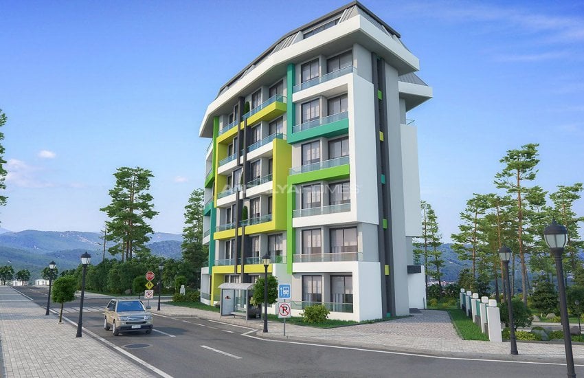 New 1+1 Apartments in Alanya 800 Mt to the Beach 2