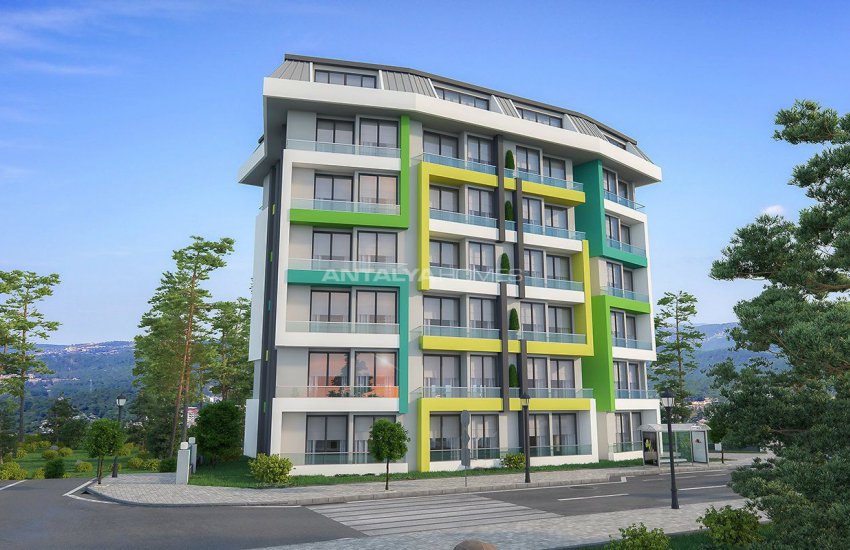 New 1+1 Apartments in Alanya 800 Mt to the Beach 3