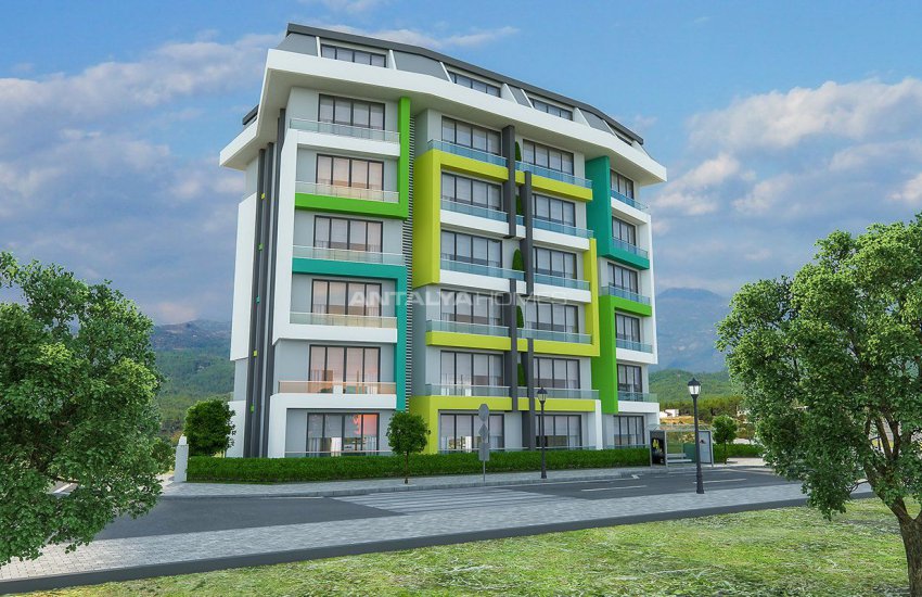 New 1+1 Apartments in Alanya 800 Mt to the Beach 4