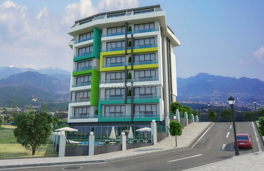 New 1+1 Apartments in Alanya 800 Mt to the Beach 5