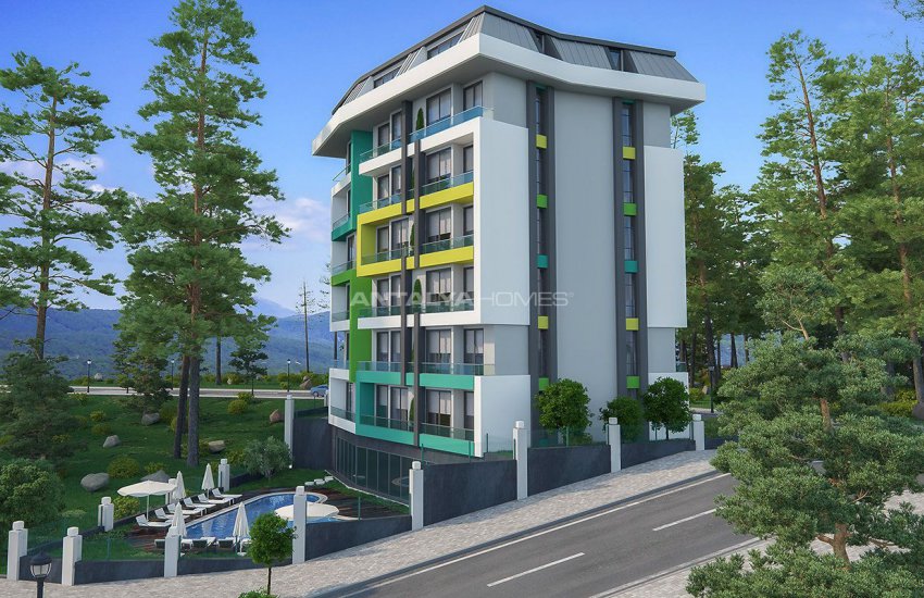 New 1+1 Apartments in Alanya 800 Mt to the Beach 6