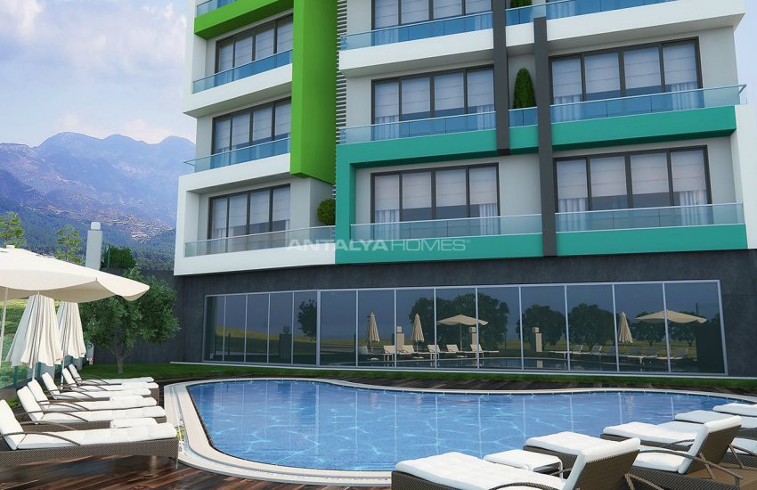 New 1+1 Apartments in Alanya 800 Mt to the Beach 9
