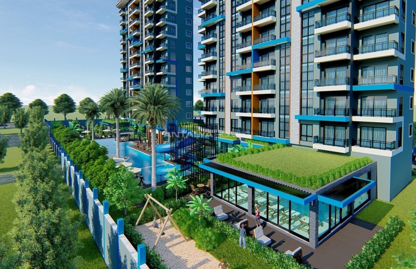 South-front Apartments in a Calm Area in Alanya Mahmutlar 24