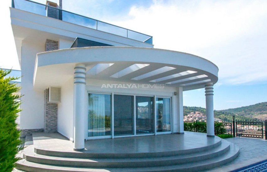 Furnished Sea View House with Private Pool in Kargicak 5