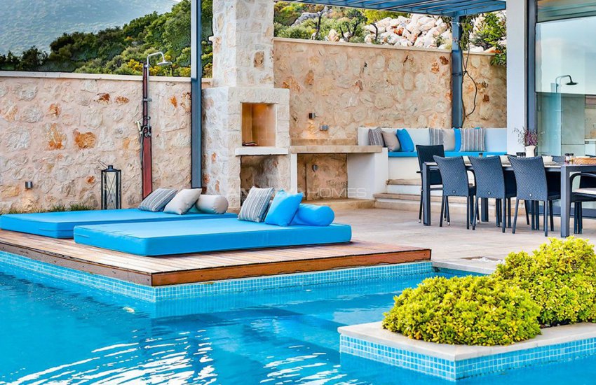 Makelloses Design Kalkan Villa Zu Fuß Zum Strand 14