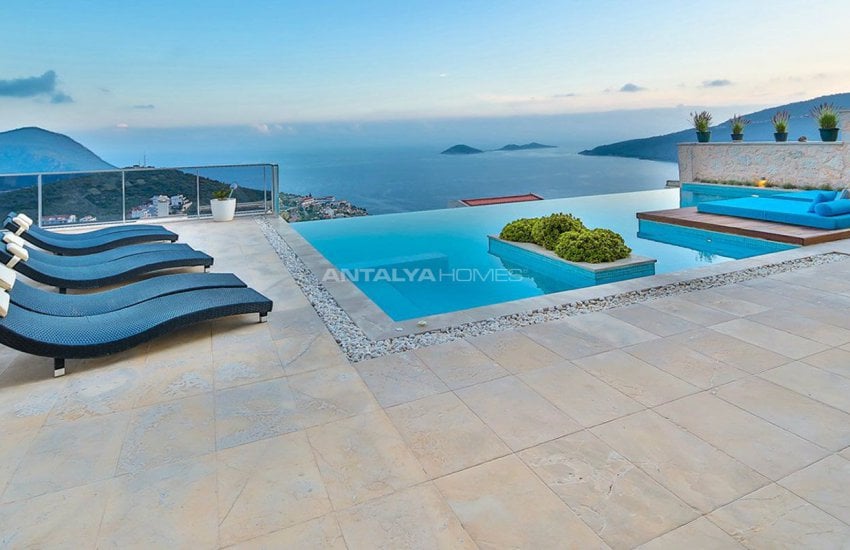 Makelloses Design Kalkan Villa Zu Fuß Zum Strand 16