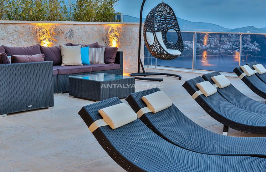 Makelloses Design Kalkan Villa Zu Fuß Zum Strand 18