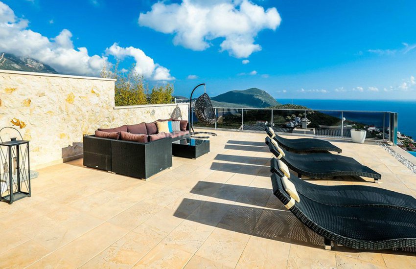 Makelloses Design Kalkan Villa Zu Fuß Zum Strand 20