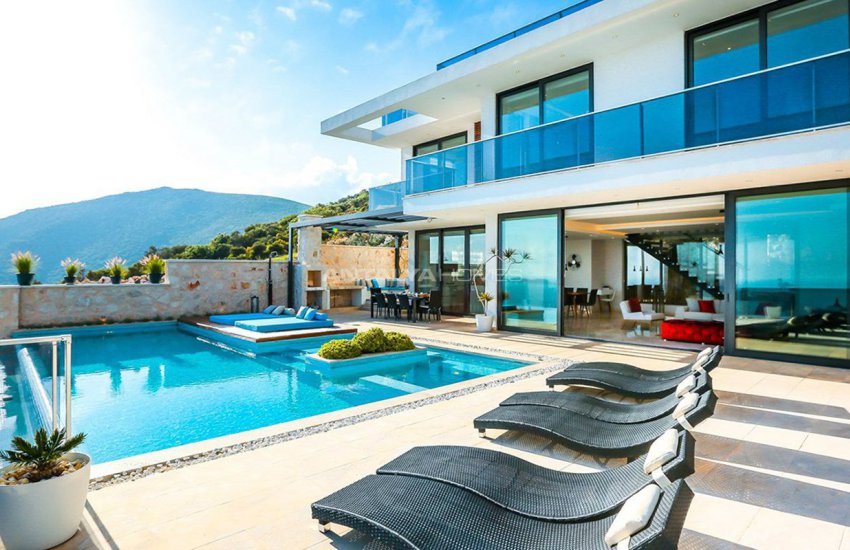 Makelloses Design Kalkan Villa Zu Fuß Zum Strand 6