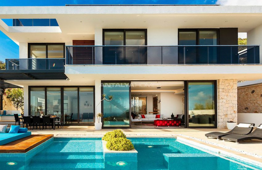 Makelloses Design Kalkan Villa Zu Fuß Zum Strand 10