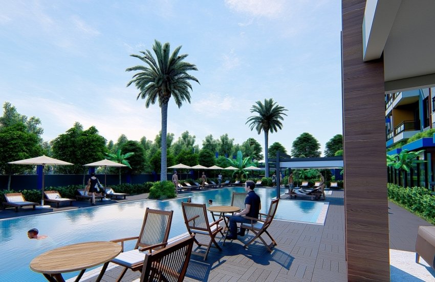 South-front Apartments in a Calm Area in Alanya Mahmutlar 18