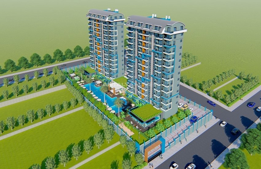 South-front Apartments in a Calm Area in Alanya Mahmutlar 23