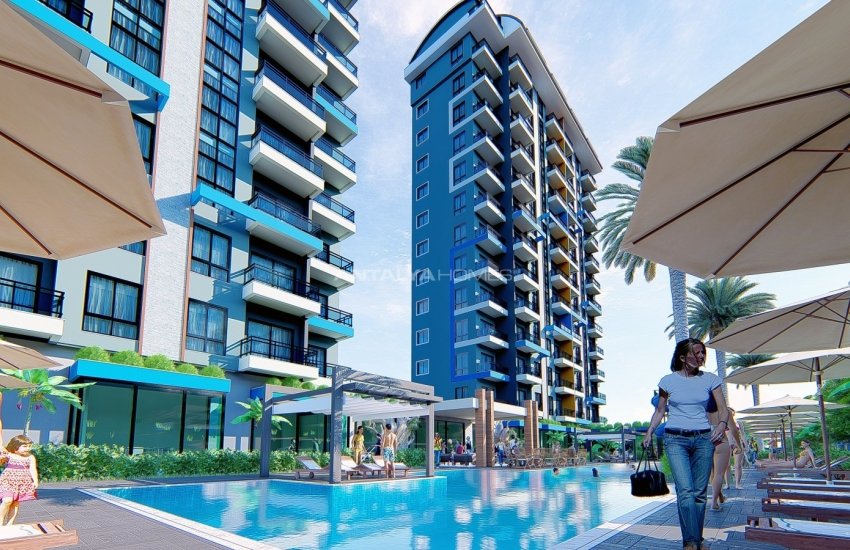 South-front Apartments in a Calm Area in Alanya Mahmutlar 17