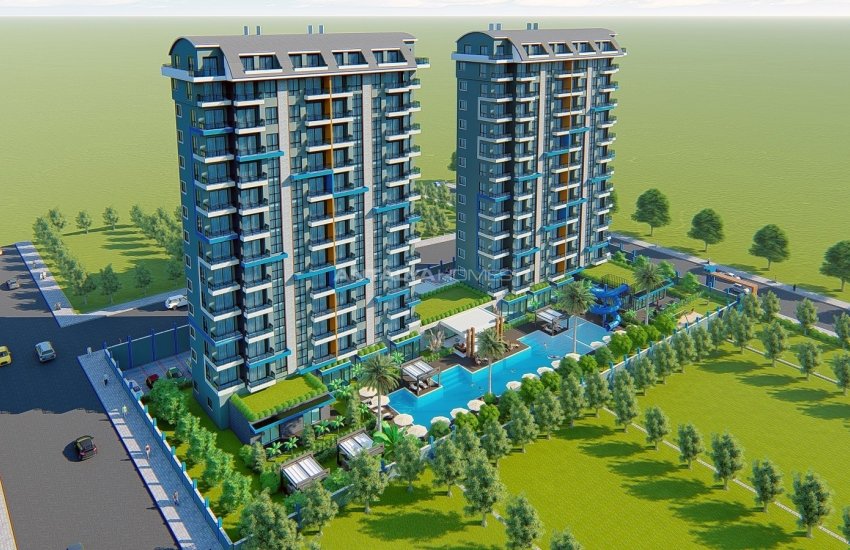 South-front Apartments in a Calm Area in Alanya Mahmutlar 29