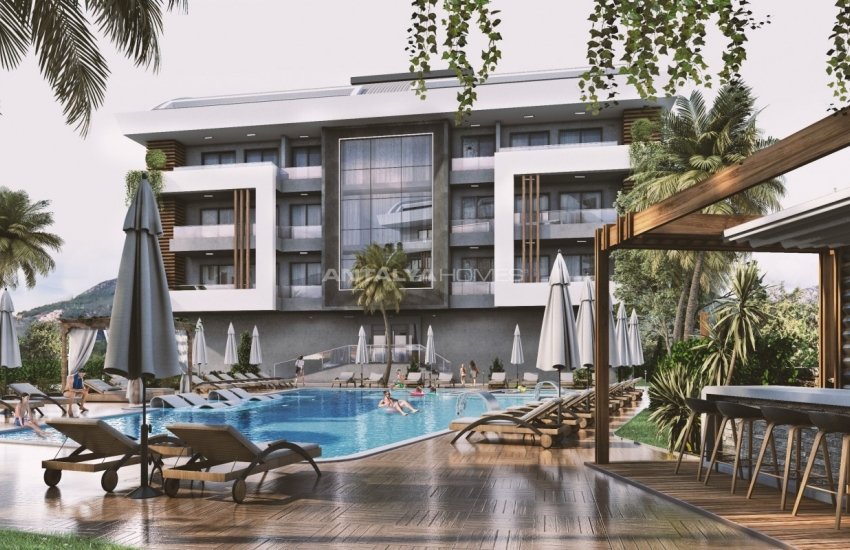 New Apartments in a Luxurious Complex in Alanya Oba 7