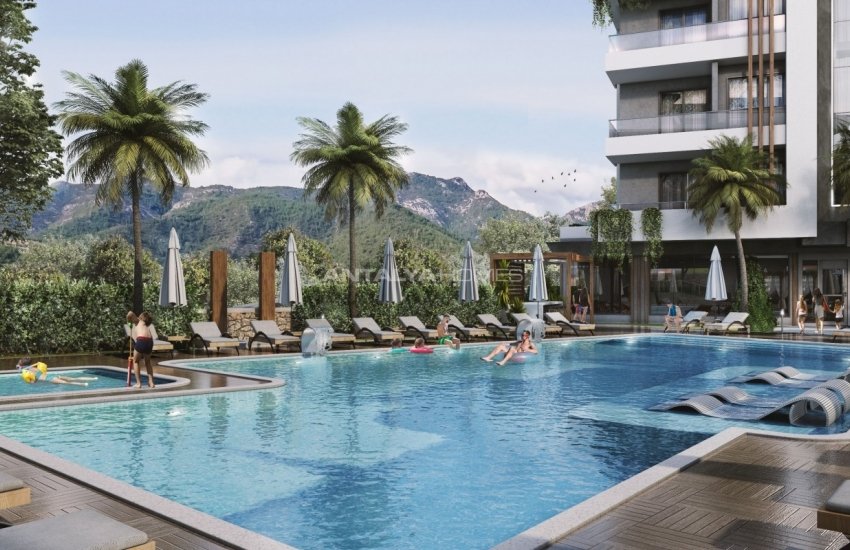 New Apartments in a Luxurious Complex in Alanya Oba 6