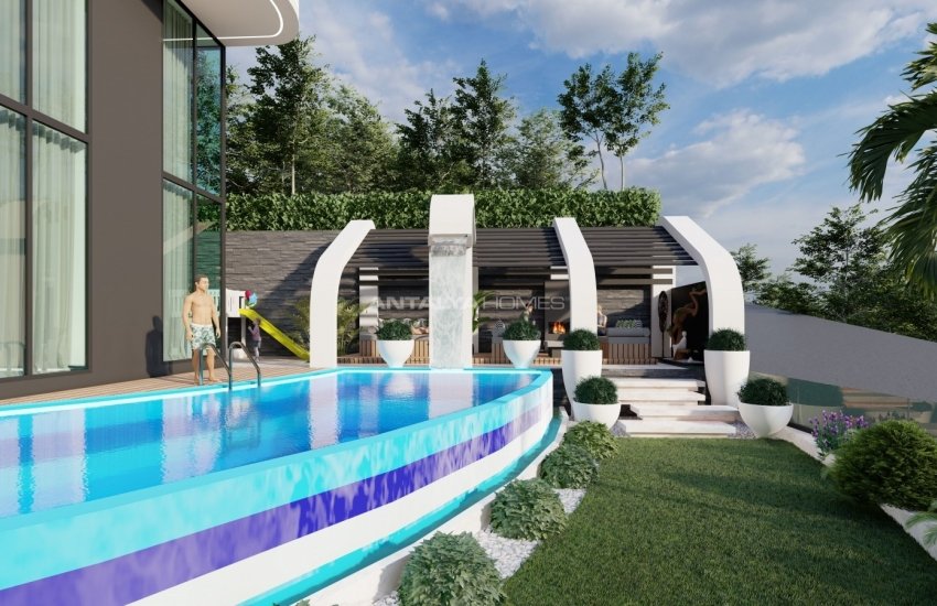 Triplex Villa Te Koop Verweven Met De Natuur In Alanya 6