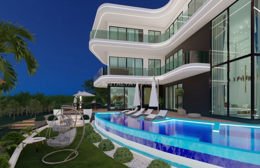 Triplex Villa Te Koop Verweven Met De Natuur In Alanya 7