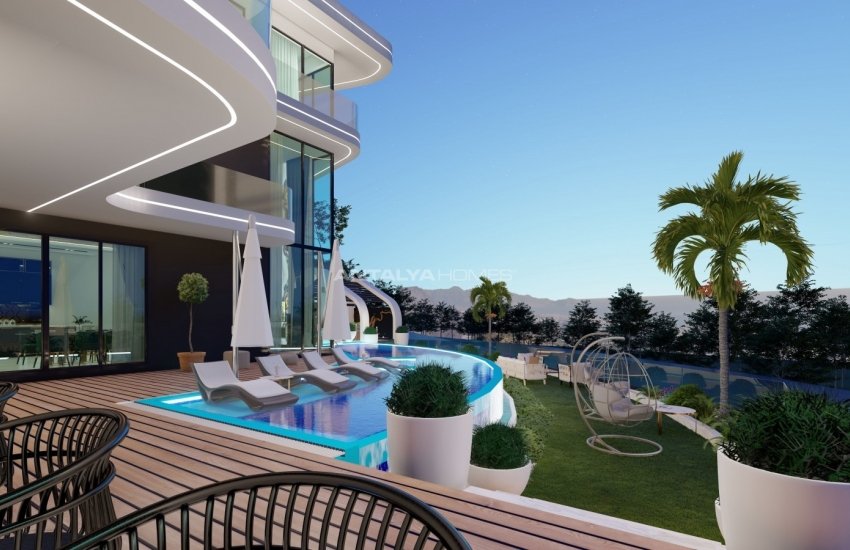 Triplex Villa Te Koop Verweven Met De Natuur In Alanya 8