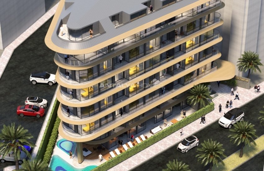 Alanya'nın Merkezinde Kleopatra Plajı'na Yakın Daireler 5