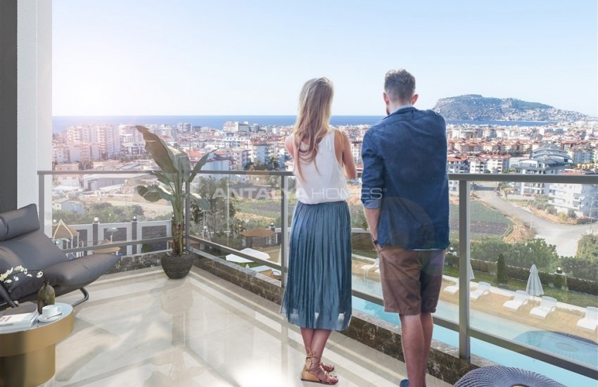 Central Apartments Intertwined with Nature in Alanya Oba 6