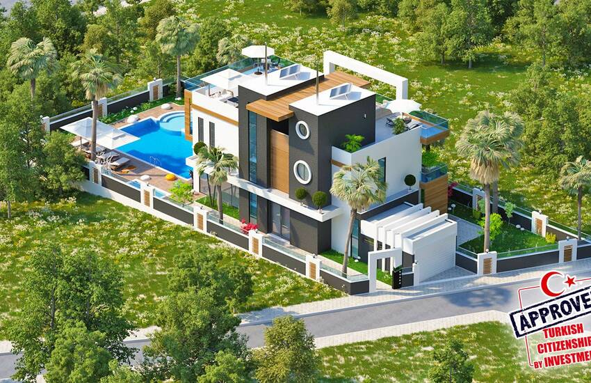 Villa Privée De Design Unique À Alanya Kargicak 1