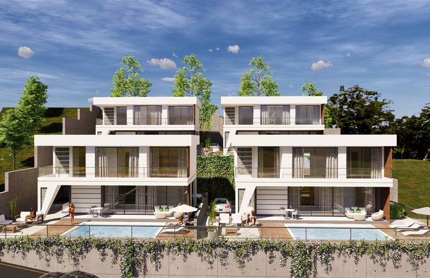 Brand New Villas with Castle and Sea Views in Alanya Turkey