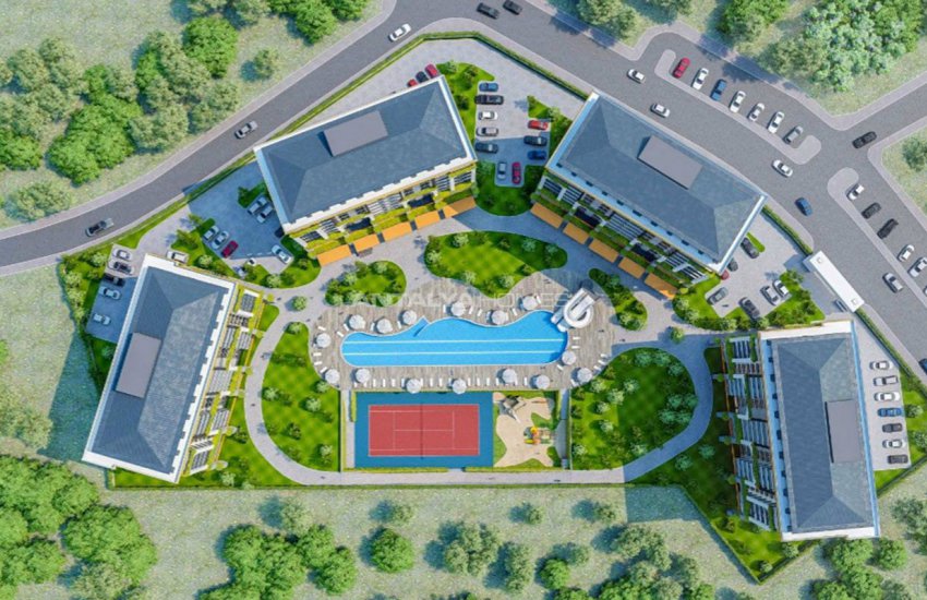 Квартиры в Алании Авсаллар в Комплексе с Концепцией Отеля 5 Звезд 10