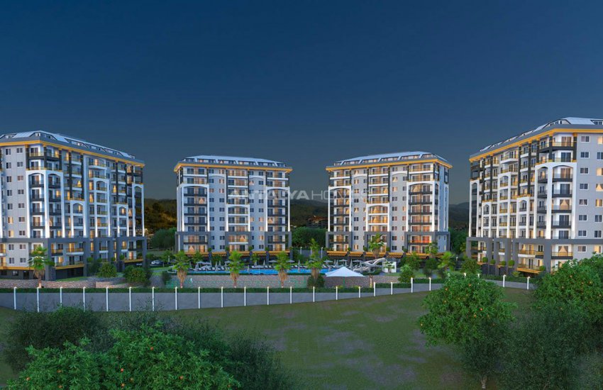 Квартиры в Алании Авсаллар в Комплексе с Концепцией Отеля 5 Звезд 3
