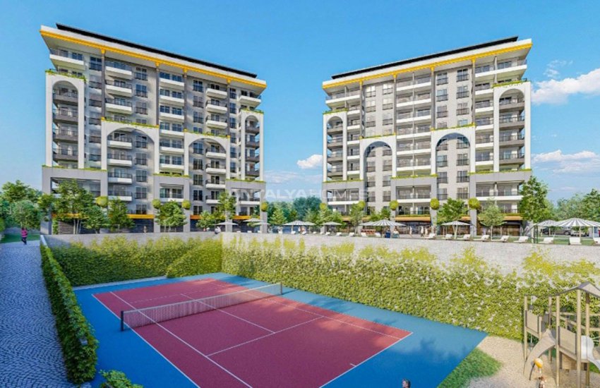 Квартиры в Алании Авсаллар в Комплексе с Концепцией Отеля 5 Звезд 9