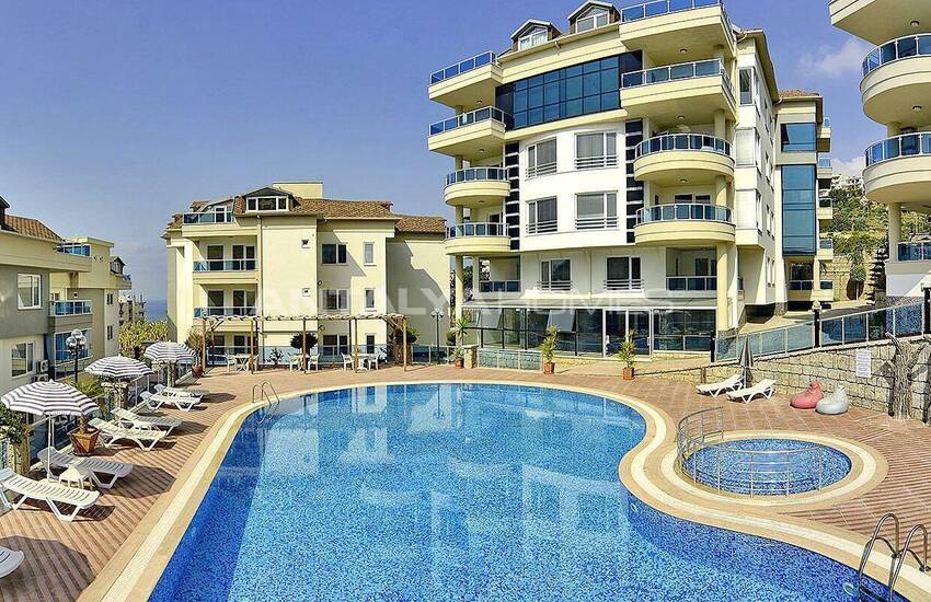Turnkey Properties with Castle and Sea View in Alanya