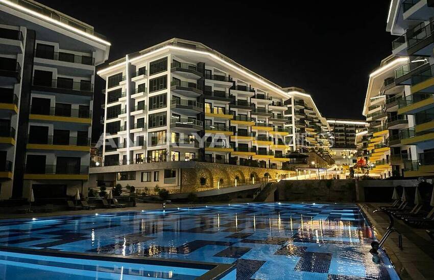 شقق جاهزة للسكن في مجمع مع شاطئ خاص في كارجيجاك ألانيا 6