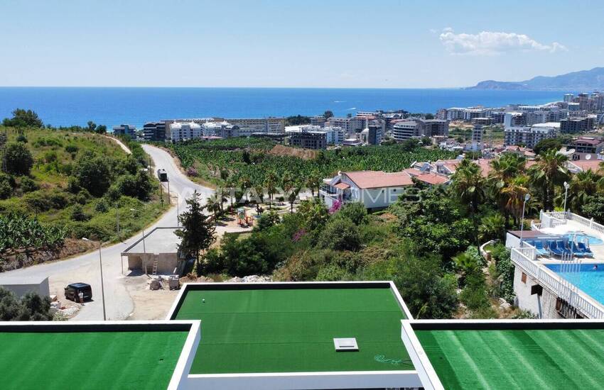 Splendid Detached Villas with Sea View in Kargicak Alanya