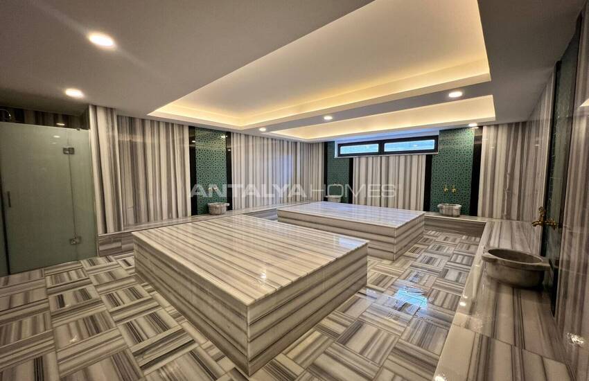 املاک و مستغلات با چشم انداز پانورمایی دریا و کوه در آلانیا 13