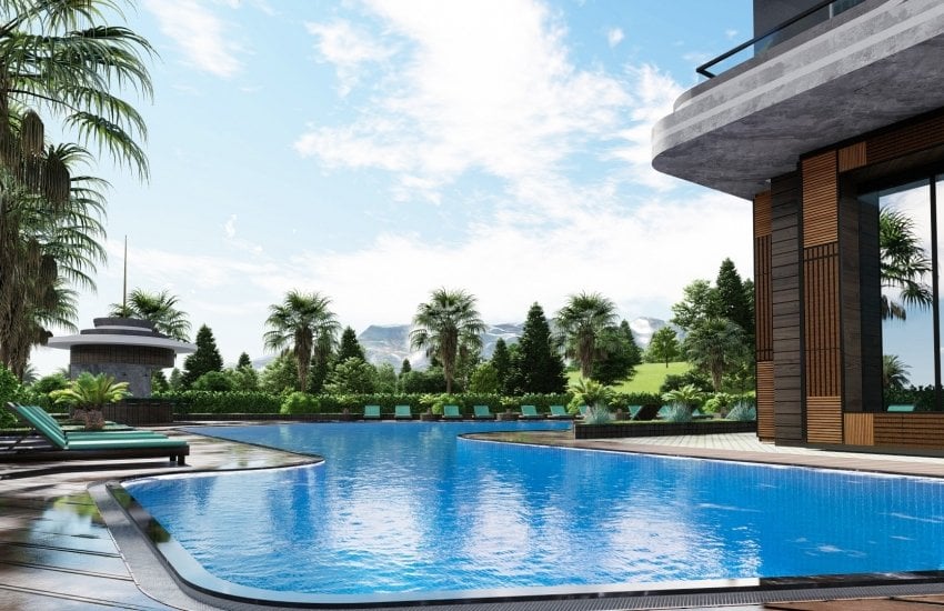 Privileged Real Estate 200 Mt to the Beach in Tosmur Alanya 8