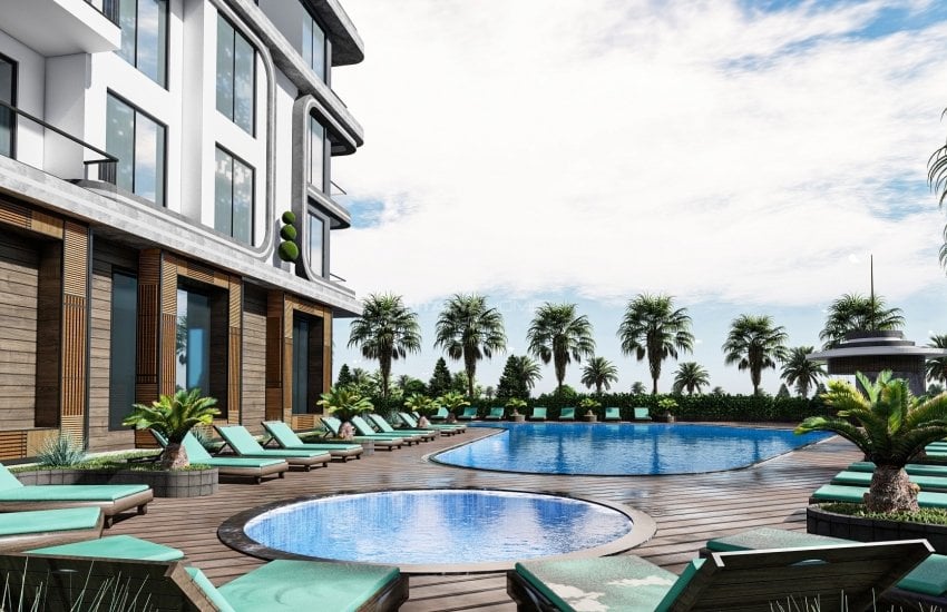 Privileged Real Estate 200 Mt to the Beach in Tosmur Alanya 9