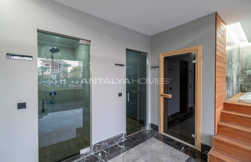 Новые Квартиры в Комплексе с Фитнесом и Сауной в Алании 19