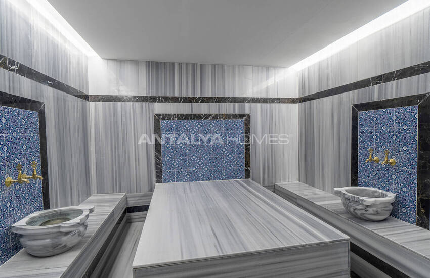 Новые Квартиры в Комплексе с Фитнесом и Сауной в Алании 18