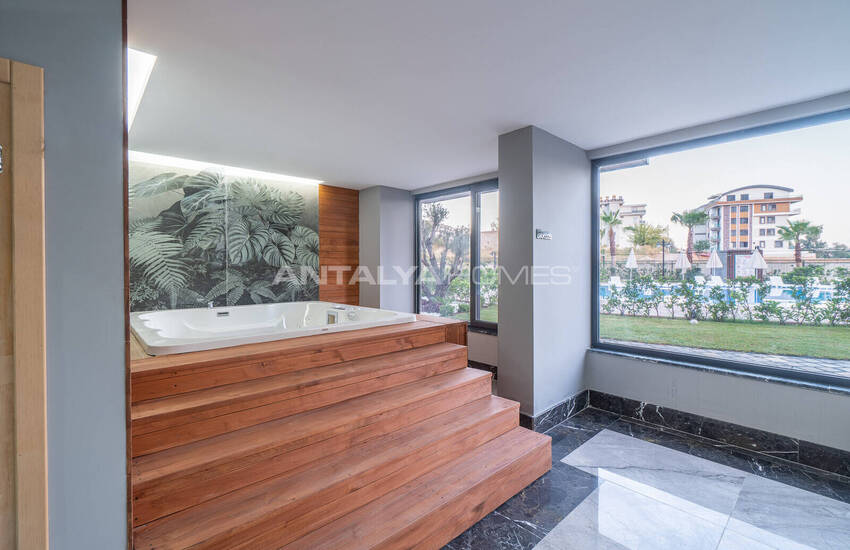 Новые Квартиры в Комплексе с Фитнесом и Сауной в Алании 15