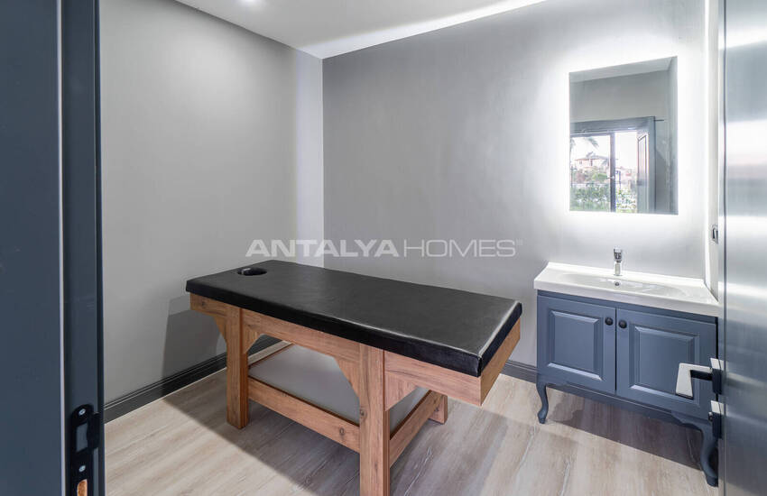 Новые Квартиры в Комплексе с Фитнесом и Сауной в Алании 14