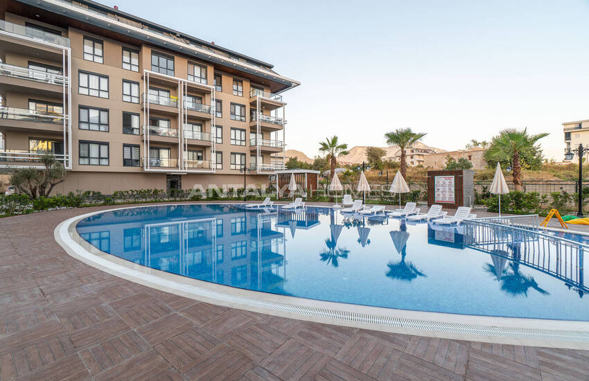 Новые Квартиры в Комплексе с Фитнесом и Сауной в Алании 1