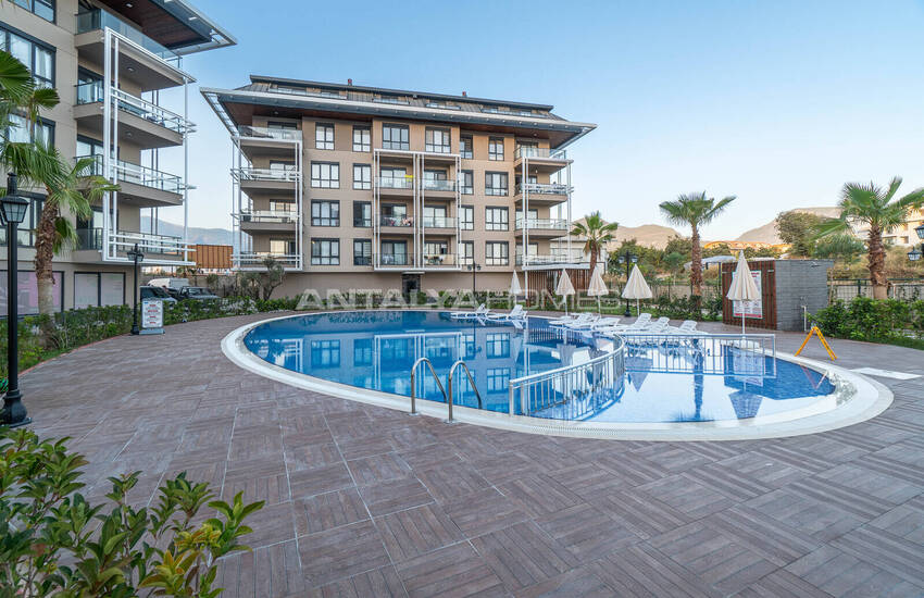 Новые Квартиры в Комплексе с Фитнесом и Сауной в Алании 3