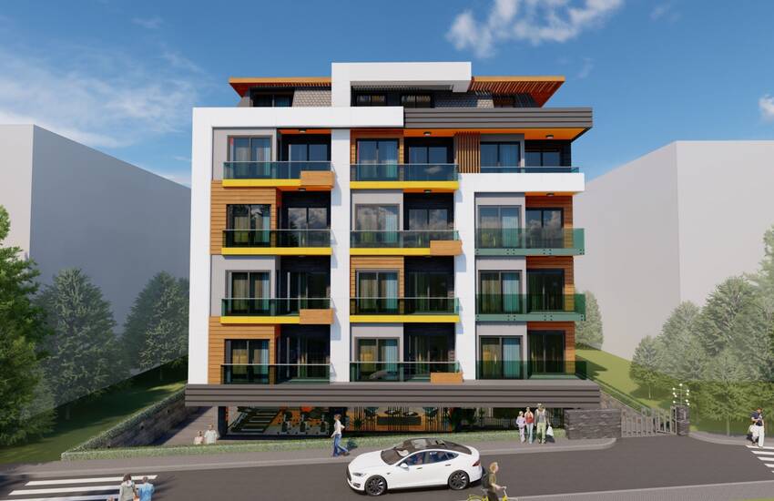 High-ceilinged Apartments Close to All Amenities in Alanya